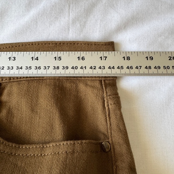 DG2 Women's Ankle Zip Denim Moto Pants Brown 12P Festival Casual Y2K Stretch - Picture 12 of 16